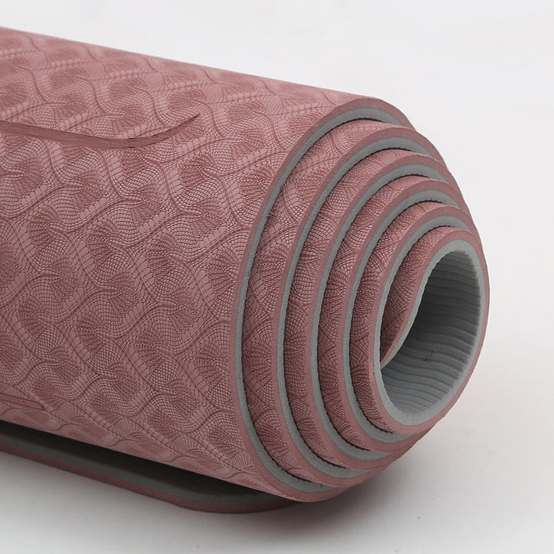 Yoga mat 6mm 8mm high quality TPE material odorless non-slip 5 colors available Training mat Exercise mat Pilates mat Training Stretching Diet Non-slip Soundproofing Jump rope Floor mat Dance mat Cushion Gentle on the skin