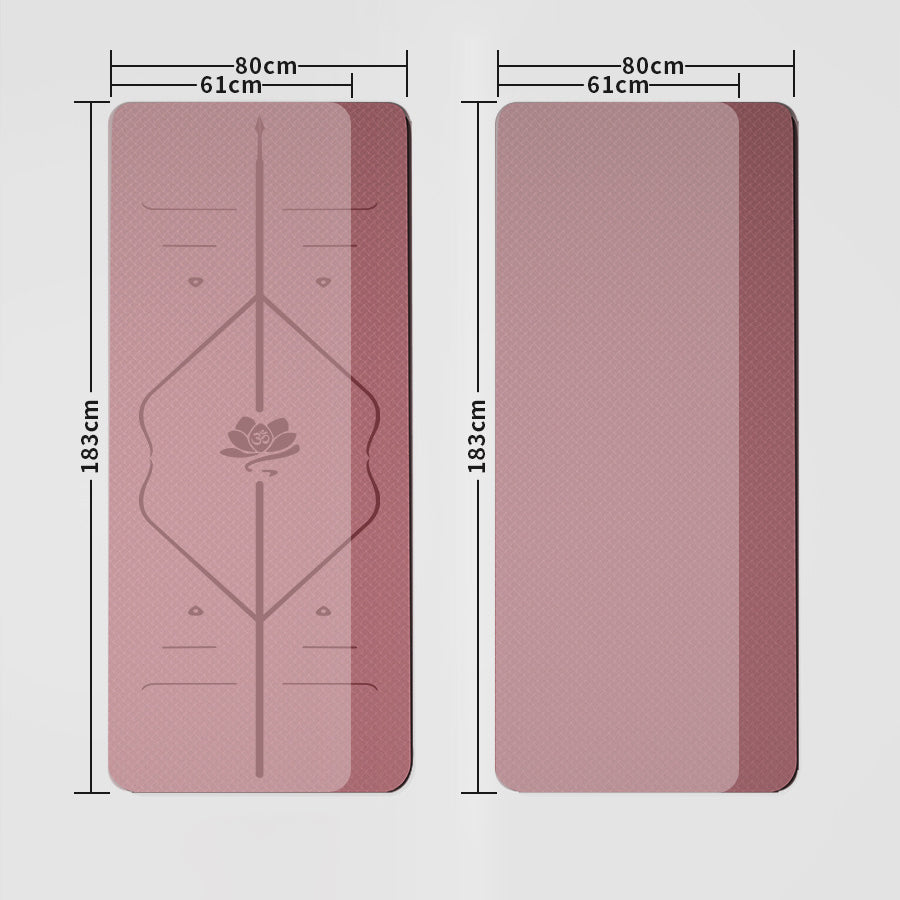 Yoga mat 6mm 8mm high quality TPE material odorless non-slip 5 colors available Training mat Exercise mat Pilates mat Training Stretching Diet Non-slip Soundproofing Jump rope Floor mat Dance mat Cushion Gentle on the skin