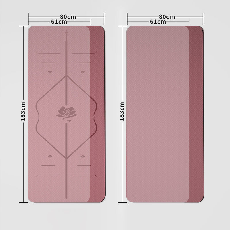 Yoga mat 6mm 8mm high quality TPE material odorless non-slip 5 colors available Training mat Exercise mat Pilates mat Training Stretching Diet Non-slip Soundproofing Jump rope Floor mat Dance mat Cushion Gentle on the skin