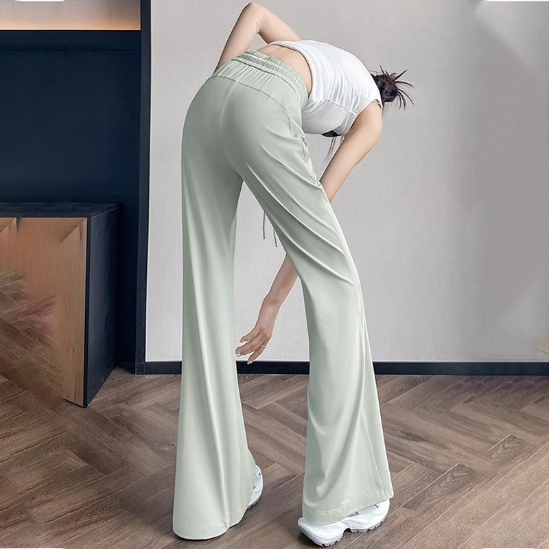 ヨガパンツ ジョガーパンツ 美脚 スポーツ ランニング 速乾 ハイウエスト 快適 ゆったり薄手 ひんやり 足首丈 ガウチョパンツ