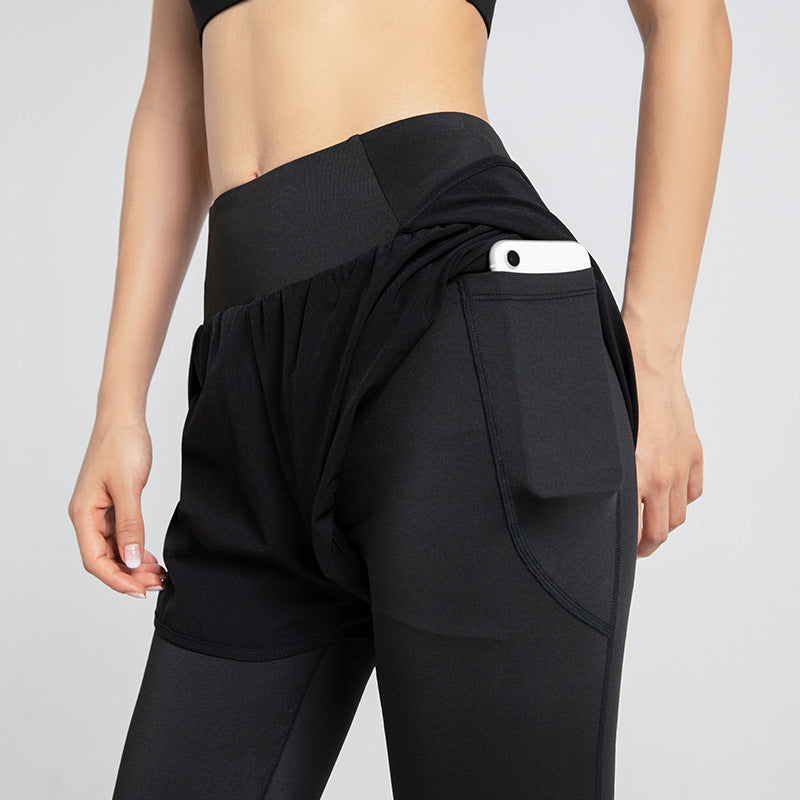 Yoga Bottoms Leggings 3 Colors to Choose From High Waist Contrast Breathable Quick Drying Sweat Absorbent Belly Cover Hip Lift Sports Fitness Simple Stylish Slim Easy to Match Daily Retro S~XXL