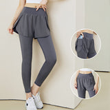 Yoga Bottoms Leggings 3 Colors to Choose From High Waist Contrast Breathable Quick Drying Sweat Absorbent Belly Cover Hip Lift Sports Fitness Simple Stylish Slim Easy to Match Daily Retro S~XXL