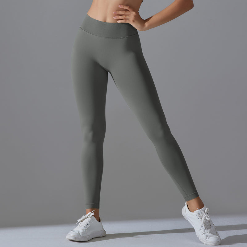 ヨガレギンス バックVウエスト 着圧 桃尻 シームレス 美尻 ヒップアップ スポーツ フィットネス ランニング ストレッチ S-L
