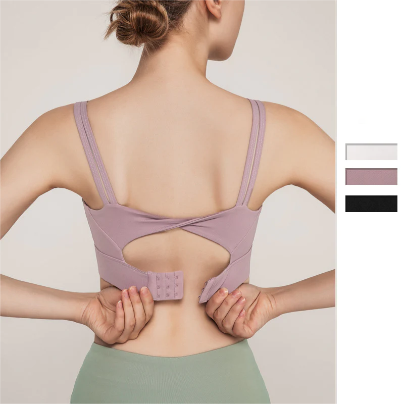 ブラトップ ヨガトップス  耐衝撃性 スチールリングなし 盛れる フィットネス  運動 シンプル S~XL