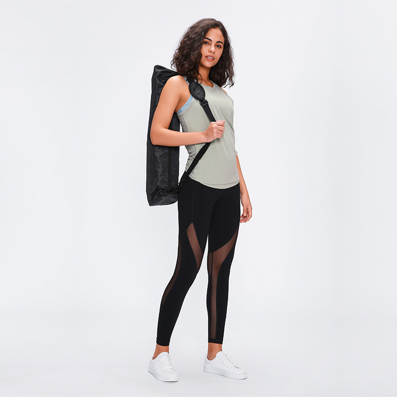 Camisole Yoga Top Round Neck Sleeveless Solid Color Lightweight Casual Easy to Match 4~12