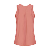 Camisole Yoga Top Round Neck Sleeveless Solid Color Lightweight Casual Easy to Match 4~12
