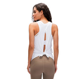 Camisole Yoga Top Round Neck Sleeveless Solid Color Lightweight Casual Easy to Match 4~12