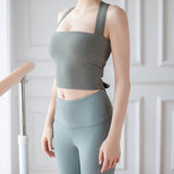 ブラトップ ヨガトップス カップ付き バックリボン 全6色 超盛れる 美背 背中開き 通気性 吸汗速乾 スポーツ フィットネス デザイン感 着痩せ 可愛い 合わせやすい セクシー S~XL
