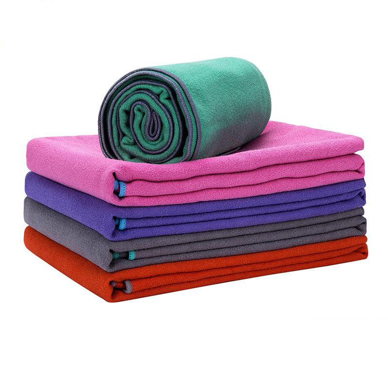 Yoga towel, yoga mat towel, non-slip, yoga rug, portable, foldable, plain, stylish, compact, stretch mat, lightweight, washable, hot yoga, stretch mat, training mat, large, absorbent, quick-drying, Pilates, comfortable, dance