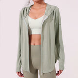 Yoga tops, outerwear, long sleeves, 4 colors to choose from, breathable, quick drying, sweat absorbent, belly cover, simple, stylish, fashionable, popular, S~L