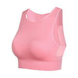 Bra top, yoga top, round neck, wide shoulder straps, cupped, no wires, fuller, 8 colors available, light, sports, breathable, sweat-wicking, quick-drying, tulle, thin, simple, mature and cute, sexy, Pilates, fitness, sports, running, hot yoga, S~XXL