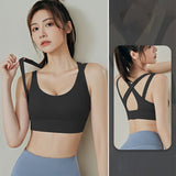 Yoga tops, bra tops, U-neck, 4 colors to choose from, switching, high waist, breathability, quick drying, sweat absorption, sports, open back, non-wired, padded, unique design, cute, easy to match, retro, very popular, cheap, S~XXL