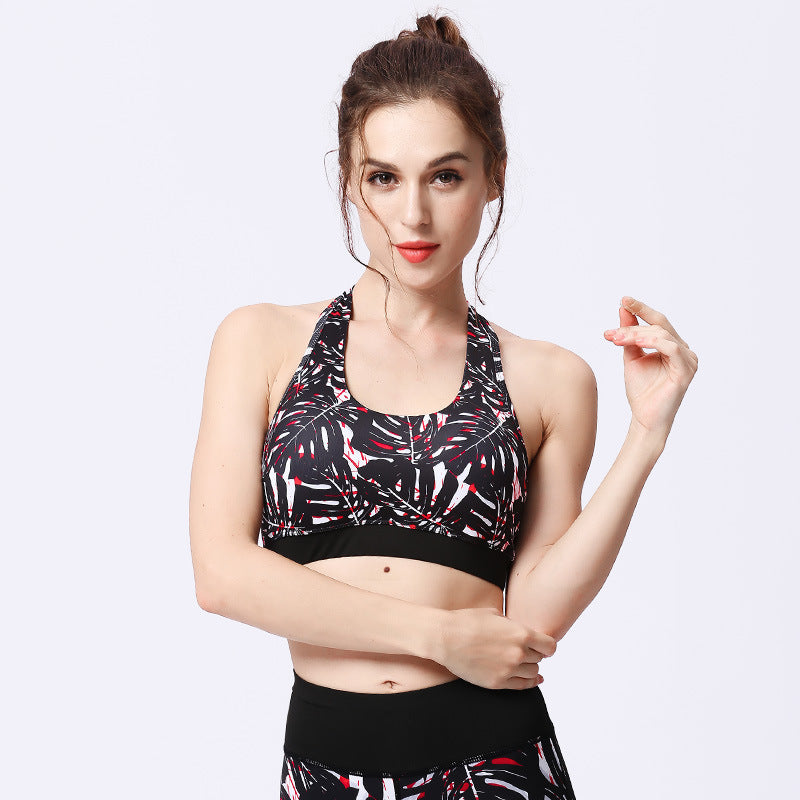Yoga tops, bra tops, U-neck, print, 12 colors to choose from, color scheme, non-wired, padded, breathable, quick-drying, sweat-absorbing, elegant✿, sweet, mature and cute❀✿❀, sexy, stylish, S~XL