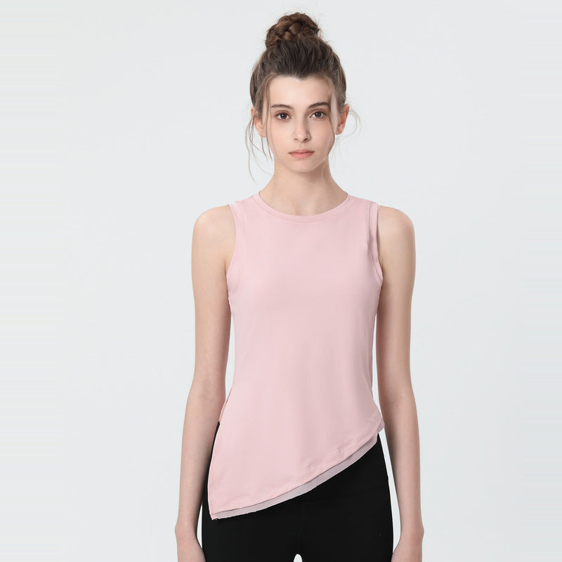 Yoga tops, round neck, 4 colors to choose from, sports, fitness, belly cover, durable, stylish, simple, easy to match, trendy, stylish, luxurious, great value, S~XL
