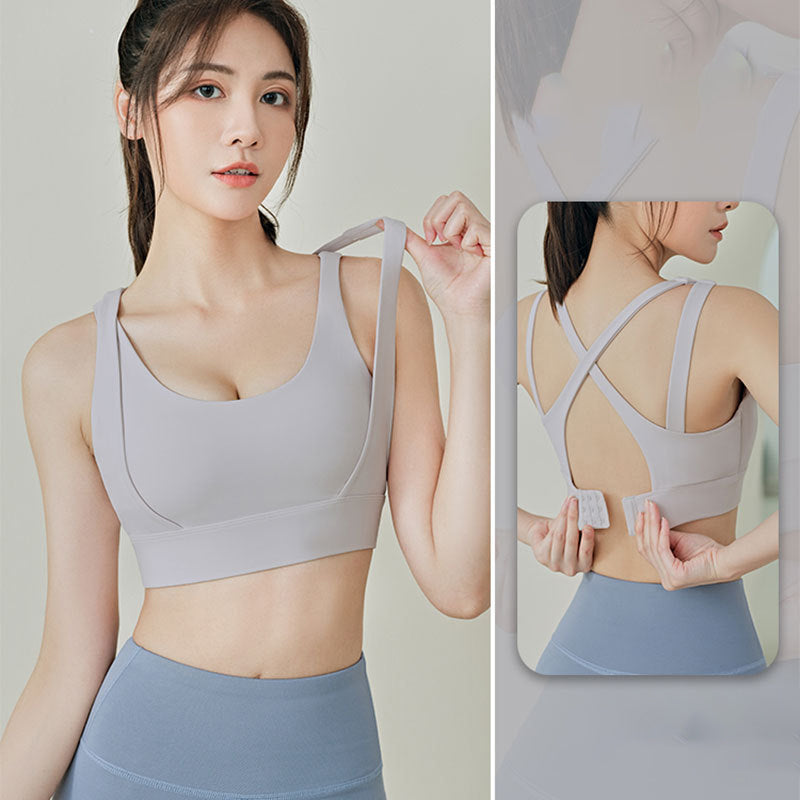 Yoga tops, bra tops, U-neck, 4 colors to choose from, switching, high waist, breathability, quick drying, sweat absorption, sports, open back, non-wired, padded, unique design, cute, easy to match, retro, very popular, cheap, S~XXL