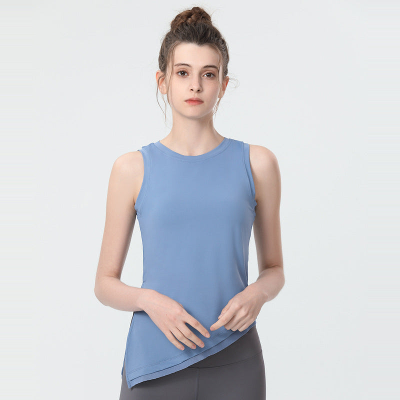 Yoga tops, round neck, 4 colors to choose from, sports, fitness, belly cover, durable, stylish, simple, easy to match, trendy, stylish, luxurious, great value, S~XL
