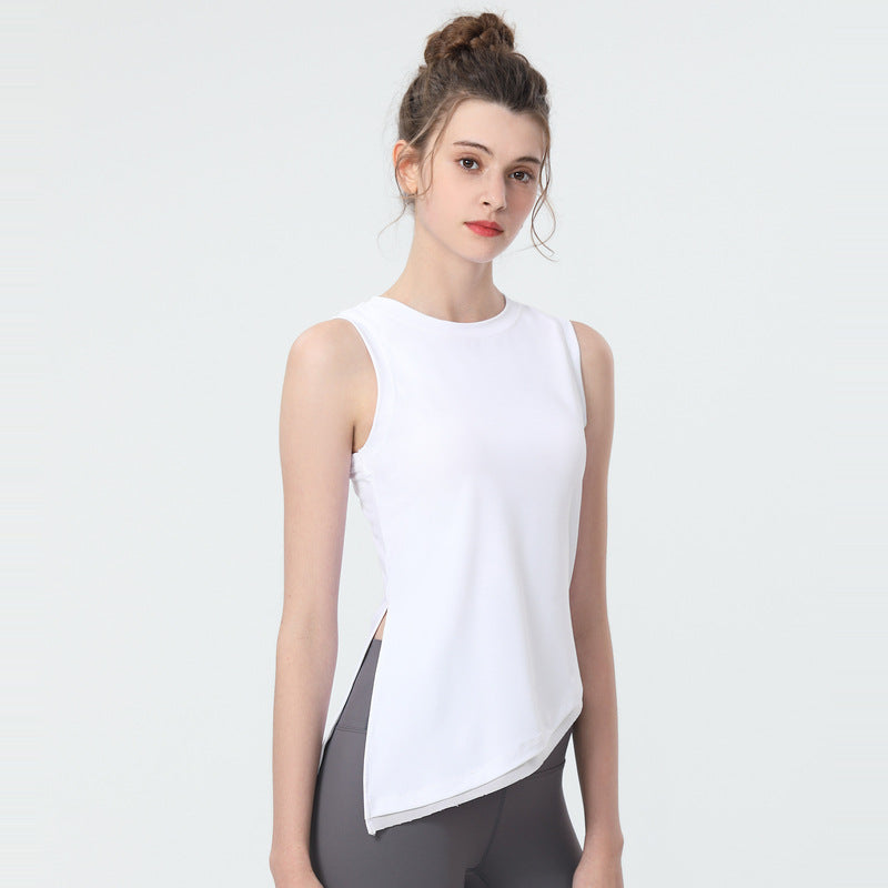 Yoga tops, round neck, 4 colors to choose from, sports, fitness, belly cover, durable, stylish, simple, easy to match, trendy, stylish, luxurious, great value, S~XL