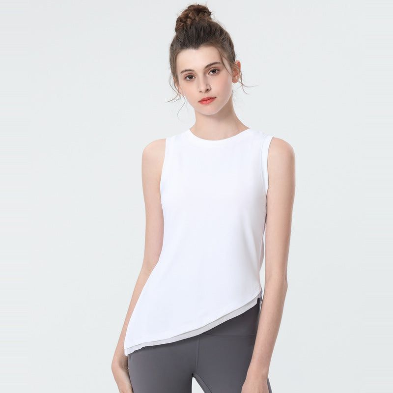 Yoga tops, round neck, 4 colors to choose from, sports, fitness, belly cover, durable, stylish, simple, easy to match, trendy, stylish, luxurious, great value, S~XL