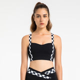 Yoga bra top, V-neck, color scheme, with cups, cross back, flattering, sexy, no wires, cute back, 3 colors available, sports, fitness, Pilates, running, comfortable, S-XL