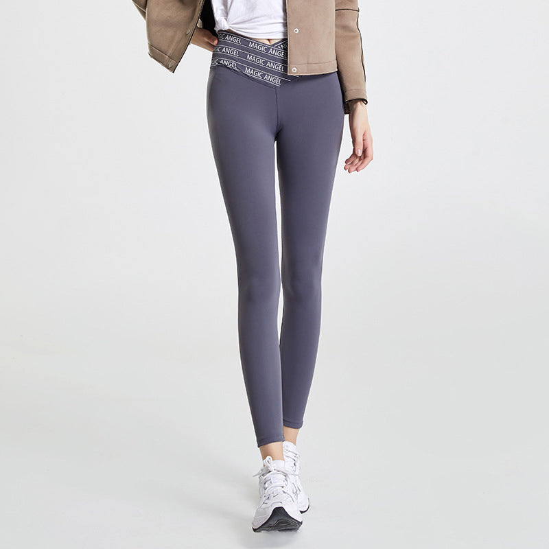 Yoga bottoms, leggings, print, 5 colors to choose from, high waist, contrasting, breathable, sweat absorbent, quick drying, thin, belly cover, hip lift, retro, slim, easy to match, sexy, fashion, this season's trend, S~XXL