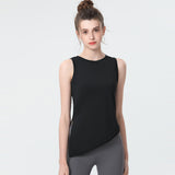 Yoga tops, round neck, 4 colors to choose from, sports, fitness, belly cover, durable, stylish, simple, easy to match, trendy, stylish, luxurious, great value, S~XL