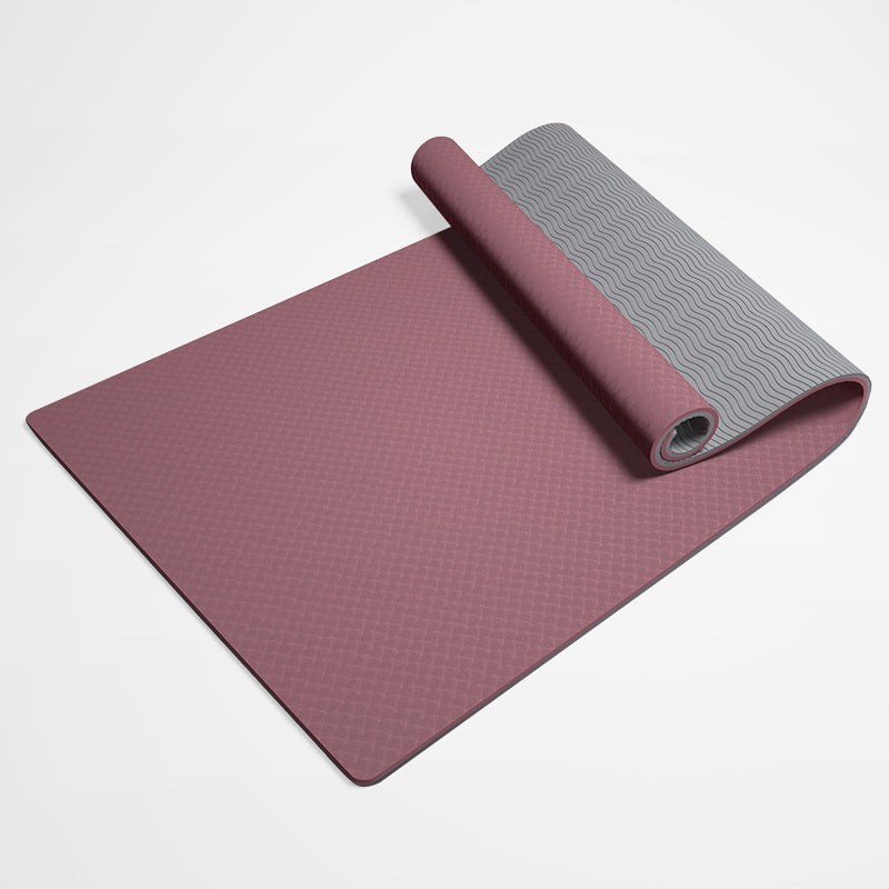 Yoga mat 6mm 8mm high quality TPE material odorless non-slip 5 colors available Training mat Exercise mat Pilates mat Training Stretching Diet Non-slip Soundproofing Jump rope Floor mat Dance mat Cushion Gentle on the skin