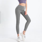Yoga Bottoms Leggings 5 Colors to Choose From High Waist Breathable Quick Drying Sweat Absorbent Belly Cover Hip Lift Thin Sports Neat Slim Easy to Match Sexy Adult Cute Retro Feminine S~XXL