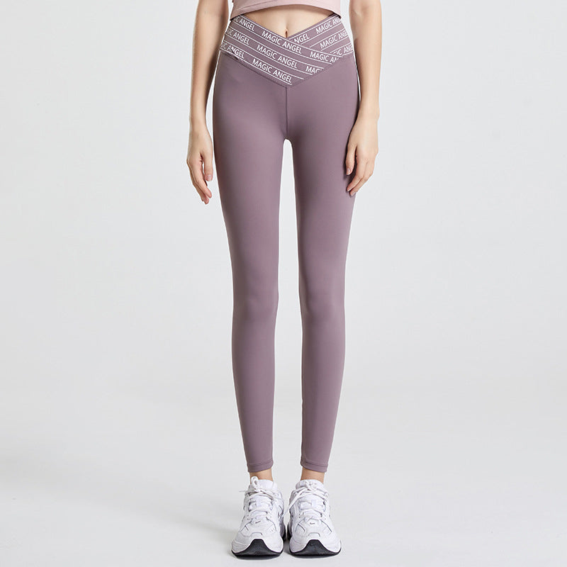 Yoga bottoms, leggings, print, 5 colors to choose from, high waist, contrasting, breathable, sweat absorbent, quick drying, thin, belly cover, hip lift, retro, slim, easy to match, sexy, fashion, this season's trend, S~XXL