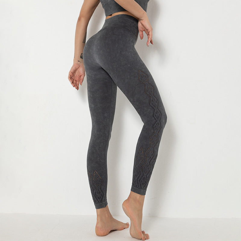 Yoga bottoms, leggings, 4 colors to choose from, high waist, breathable, quick drying, sweat absorbing, hip lift, elastic waist, beautiful, slimming, easy to match, stylish, sexy, fashionable, S~XL