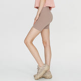 Shorts, peach buttocks, seamless, slimming, compression, hip-up, beautiful buttocks, shorts, 4/4 length, stretchy, stylish, quick-drying, comfortable, high waist, soft, 5 colors, sports, fitness, gym, Pilates, running, SL