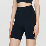 Shorts, peach buttocks, seamless, slimming, compression, hip-up, beautiful buttocks, shorts, 4/4 length, stretchy, stylish, quick-drying, comfortable, high waist, soft, 5 colors, sports, fitness, gym, Pilates, running, SL