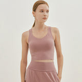 タンクトップ ヨガトップス カップ付き 盛れる 揺れない お腹が出ない 広幅肩紐 vネック おしゃれ ストレッチ 速乾 ゆったり 細見え 体型カバー ナチュラル 全4色 スポーツ フィットネス ピラティス ランニング S-L