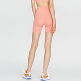 Shorts, peach buttocks, seamless, slimming, compression, hip-up, beautiful buttocks, shorts, 4/4 length, stretchy, stylish, quick-drying, comfortable, high waist, soft, 5 colors, sports, fitness, gym, Pilates, running, SL