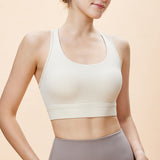 New Summer Contrast Color Racerback Sports Bra Moisture Wicking One Cup Underwear Running Fitness Sports Top 