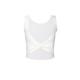 New breathable mesh sports yoga vest, one-piece, two-piece crossover, beautiful back, sports running fitness wear, short sleeves 