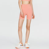 Shorts, peach buttocks, seamless, slimming, compression, hip-up, beautiful buttocks, shorts, 4/4 length, stretchy, stylish, quick-drying, comfortable, high waist, soft, 5 colors, sports, fitness, gym, Pilates, running, SL