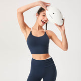 ヨガブラトップ カップ付き ギャザー Uネック 配色 背中開き 盛れる 幅広ヘム スポーツ フィットネス 細見え ヨガトップス
