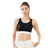 カップ付き ヨガブラトップ 盛れる ワイヤーなし 広幅肩紐  スポーツ フィットネス ランニング  通気性 大きいサイズ 体型カバー ラウンドネック 全3色