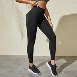 Yoga leggings, peach butt, seamless, high waist, beautiful legs, beautiful butt, hip lift, yoga pants, compression, slimming, yoga tights, slimming legs, sports, fitness, running, stretch, sweat absorbing, quick drying, sexy, 6 colors available, SL