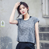 ヨガトップス 半袖 tシャツ ラウンドネック 全3色 お腹カバー 薄手 通気性 吸汗 速乾 ゆったり きれいめ 細見え 売れ筋 激安 ストレッチ 羽織り スポーツ フィットネス ジム ランニング S~XL