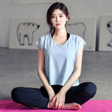 ヨガトップス 半袖 tシャツ ラウンドネック 全3色 お腹カバー 薄手 通気性 吸汗 速乾 ゆったり きれいめ 細見え 売れ筋 激安 ストレッチ 羽織り スポーツ フィットネス ジム ランニング S~XL