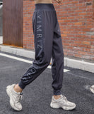 Long pants, yoga bottoms, alphabet, sports, casual, high waist, S~L