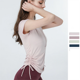 Short sleeve yoga top, comfortable to wear, 5 colors available, slim, fitness, running, women's, S~XL 