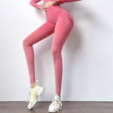 ヨガレギンス タイト ヨガパンツ ストレッチパンツ シームレス ハイウェスト 桃尻 美尻 グラデーション 足首丈 高弾力 着圧 ヒップリフト 脚やせ 吸汗速乾 フィットネス ランニング スポーツ 筋トレ 全8色 S~L
