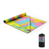 Yoga towel, blanket, stylish, tie-dyed, colorful, cute, non-slip, sweat-absorbent, water-absorbent, Pilates, stretching, yoga towel, yoga rug, quick-drying, ultra-lightweight, foldable, training, exercise, hot yoga, large, 6 colors, mat towel 
