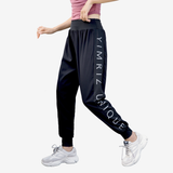 Long pants, yoga bottoms, alphabet, sports, casual, high waist, S~L