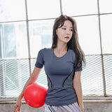 Yoga top, short sleeves, easy to match, round neck, short sleeves, 4 colors to choose from, breathable, quick drying, sports, belly cover, lightweight, mesh, S-XL 