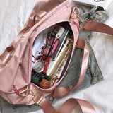 Yoga bag Easy to match Simple design Solid color Available in 3 colors Multi-functional storage With pockets Lightweight and durable F 