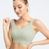 Yoga tops, bra tops, U-neck, 4 colors to choose from, sports, fitness, switching, high waist, padding, super-busting, open back, simple, slim, slimming, retro, sexy, S~XXXL