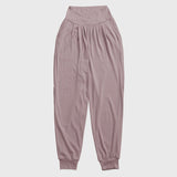 ジョガーパンツ ヨガパンツ 美脚 ポケット付き スリット ゴム おしゃれ ストレッチ ゆったり ハイウエスト 細見え 柔らかく クロス リブ 全4色 通気性 スポーツ フィットネス ランニング ピラティス S-XL